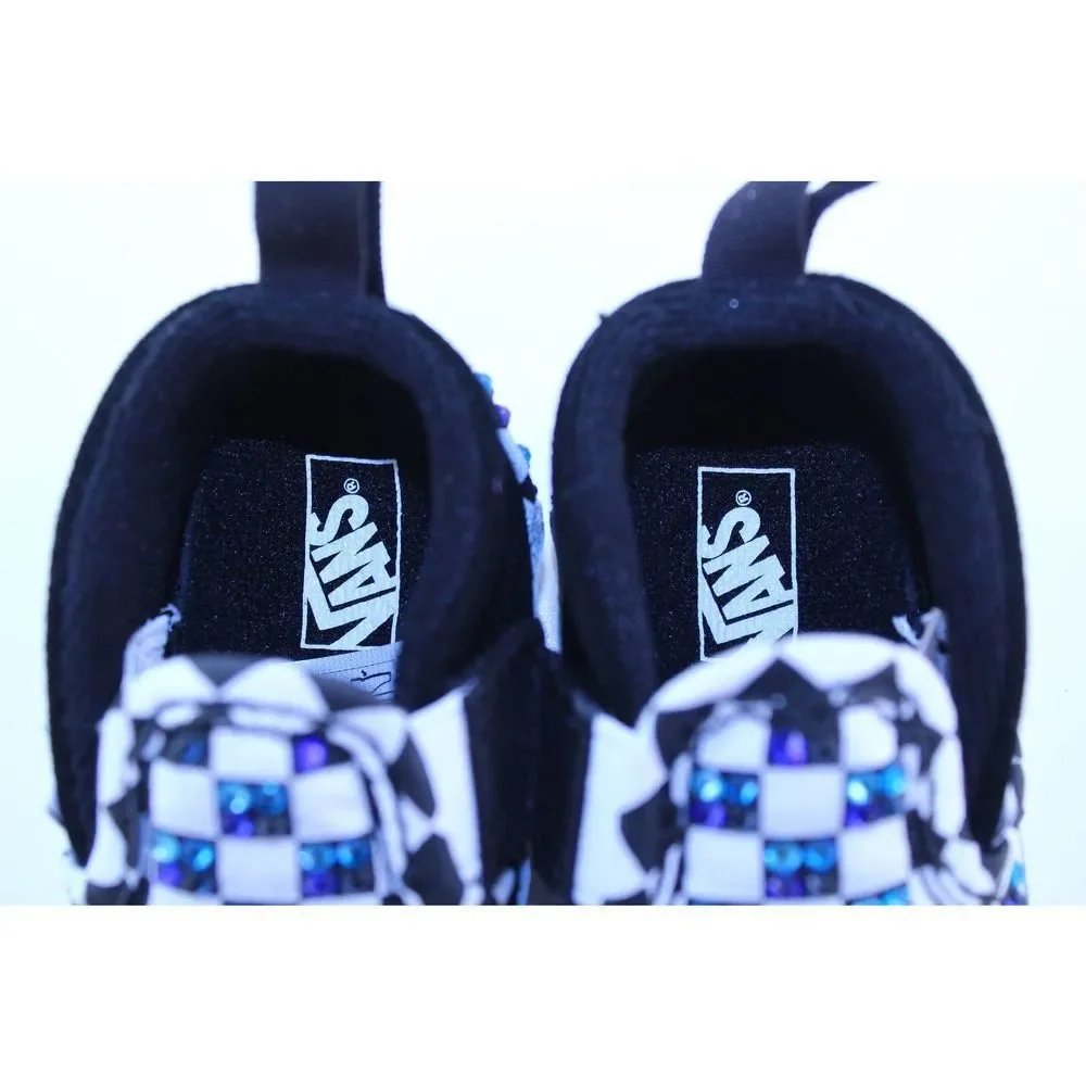 Vans Checkerboard Slip-On Black Crystal Sneakers 3